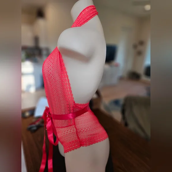 Pink Teddy size Medium to Large NWT - Picture 4 of 8